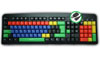 Lowercase & Uppercase Coloured Keyboard PS2/USB (5 Pack)