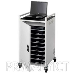 Bretford 10 Mobile Laptop Storage and Recharging Trolley [LAP10TG-UK]