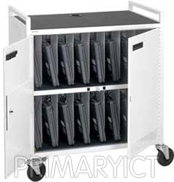 Bretford 16 Mobile Laptop Storage and Recharging Trolley [LAP16-17B]