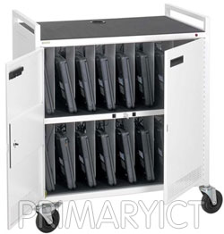Bretford 16 Mobile Laptop Storage and Recharging Trolley (with EPM) [LAP16-17EPM]
