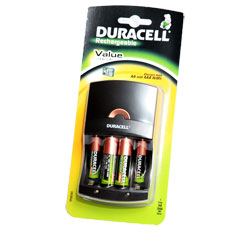 Duracell Value Battery Charger - Includes 2x AA and 2x AAA Batteries [DUR-VALUECHARGER]