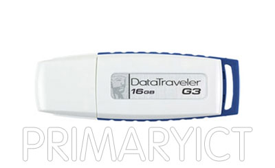 Kingston 16GB USB2.0 DataTraveler (USB Flash Drive) White (Large Picture)
