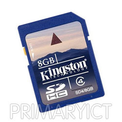 Kingston 8GB Secure Digital (SD) Memory Card [SD/8GB , SD4/8GB]