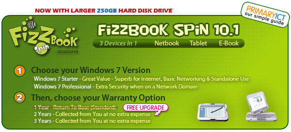 FizzBook Spin 10.1 Netbook Simple Guide by Primary ICT