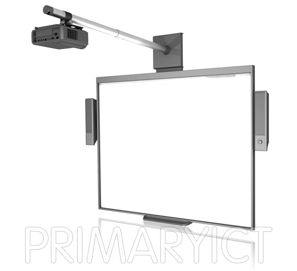 SMART Board SB-480iv Interactive Whiteboard with SMART V25 Projector & SBA-V Speaker System (Large Picture)