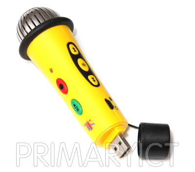 TTS Easi-Speak MP3 Microphone - Yellow (Pack of 4) with FREE Pro USB Hub (Large Picture)