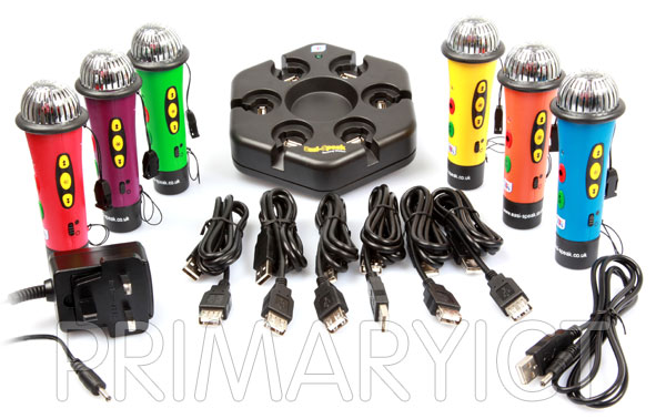TTS Rainbow Easi-Speak 6x Microphones & Docking Station (Large Picture)