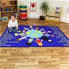 Children of the World Welcome Rectangular Carpet - 2m x 1.33m