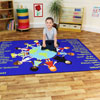 Children of the World Welcome Rectangular Carpet - 2m x 1.33m - MAT1160