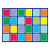 Rainbow Squares Rectangular Outdoor Placement Mat - 3m x 2m - MAT1032