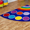 Rainbow Corner Placement Carpet - 2m x 2m - MAT1051