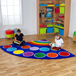 Rainbow Corner Placement Carpet - 2m x 2m