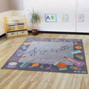 Musical Instrument Square Carpet - 2m x 2m - MAT1257