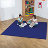 Luxury Super Soft Square Carpet - Navy - 2m x 2m