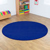 Luxury Super Soft Circular Carpet - Navy - 2m diameter