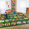 Woodland Animals Placement Square Carpet - 3m x 3m - MAT1244
