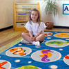 Under the Sea Large Square Placement Carpet - 3m x 3m - MAT1237