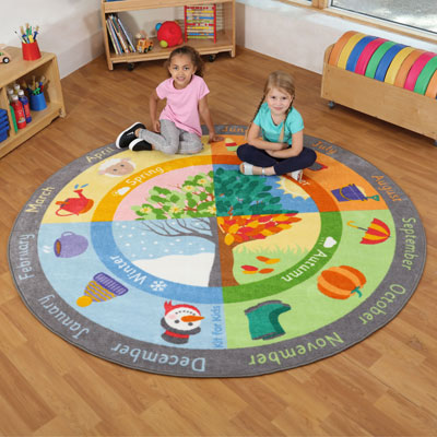 Seasons Circular Carpet - 2m diameter - MAT1202