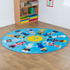 Professions Circular Carpet - 2m diameter - MAT1175