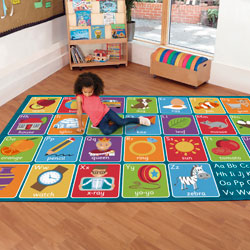 Alphabet Rectangular Placement Carpet - 3m x 2m