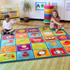 Alphabet Square Placement Carpet - 2m x 2m - MAT1231