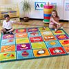 Alphabet Square Placement Carpet - 2m x 2m - MAT1231
