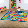 Alphabet Square Placement Carpet - 2m x 2m - MAT1231