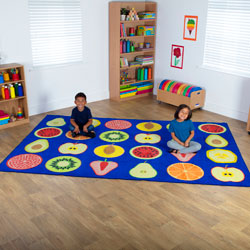 Fruit Rectangular Placement Carpet - 3m x 2m