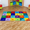 Alphabet Rectangular Carpet - 2m x 1.5m - MAT1060