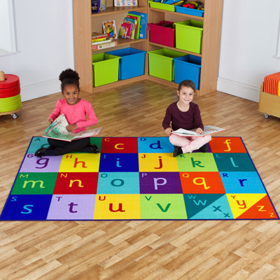 Alphabet Rectangular Carpet - 2m x 1.5m - MAT1060