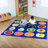 Fruit Square Placement Carpet - 2m x 2m - MAT1173