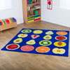 Fruit Square Placement Carpet - 2m x 2m - MAT1173