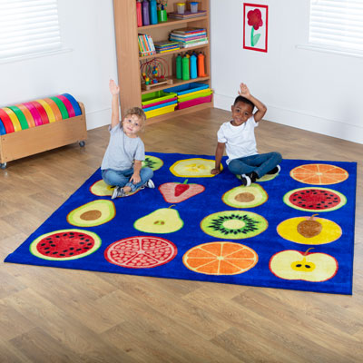 Fruit Square Placement Carpet - 2m x 2m - MAT1173