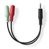 3.5mm Stereo Headphone/Microphone to 4-Pin 3.5mm Cable - Pack of 16 - CABLE-STEREO4PIN/16