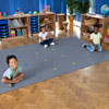 Essentials Rainbow Stars Carpet - 3m x 2m - with Indoor/Outdoor Backing