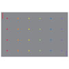 Essentials Rainbow Stars Carpet - 3m x 2m - with Indoor/Outdoor Backing - MAT1263