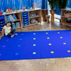 Essentials Rainbow Spots Carpet - 3m x 2m - with Indoor/Outdoor Backing - MAT1264