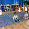 Essentials Rainbow Squares Carpet - 3m x 2m - with Indoor/Outdoor Backing - MAT1268