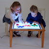 Multi Height Wooden Light Table with Integrated Bright LED Panel - CD73038