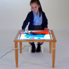 Multi Height Wooden Light Table with Integrated Bright LED Panel - CD73038