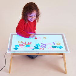 A2 Colour-Changing Light Panel - with Folding Table
