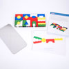 Colour Crystal Block Set - Set of 25 with Plane Mirror - CD72606