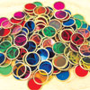 Metal Rim Coloured Discs - Set of 100 - CD50409