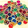 Metal Rim Coloured Discs - Set of 100 - CD50409