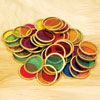 Metal Rim Coloured Discs - Set of 100 - CD50409