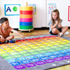 100 Square Counting Grid Carpet - 2m x 2m - MAT1247