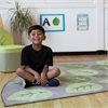 Natural World Semi-Circle Placement Carpet - 3m x 1.5m - MAT1253