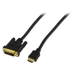 Gold Plated DVI-D to HDMI Cable - 5m - CABLE-551G/5