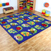 Back to Nature Large Square Placement Carpet - 3m x 3m - MAT1233