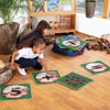Natural World Counting Indoor/Outdoor Mini Placement Carpets - includes Holdall - Set of 35
